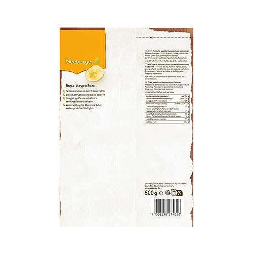 Bananenchips von Seeberger im 5er Pack Knuspriger Snack