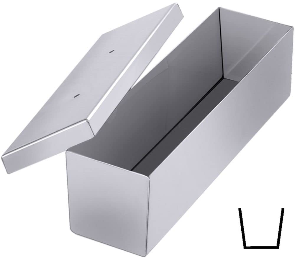 Contacto Edelstahl Pasteten-/Brotkastenform 30 x 9 x 7 cm, mit Deckel