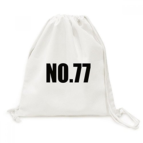 Sac à cordon Canvas No.77 Numéro Chanceux DIYthinker en toile pour voyage