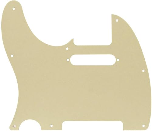 Miniatura 53 de FLEOR Juego de 8 agujeros TL para rascar con tornillos de golpeador, repuesto estándar USA/MX estilo TL, 4 capas, perla negra