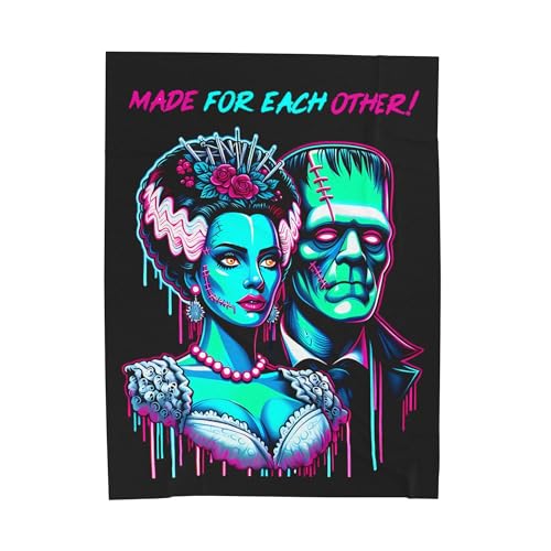 Generic Frankenstein And Bride Blanket cover