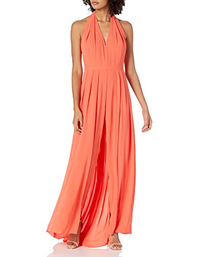 long sleeve jumpsuit with skirt overlay