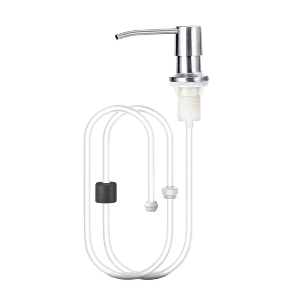 Dispensador de jabón de 1 m, kit de tubo de extensión para fregadero de cocina, dispensador de jabón líquido, bomba de mano, cabezal dispensador K7F2, prensa de acero