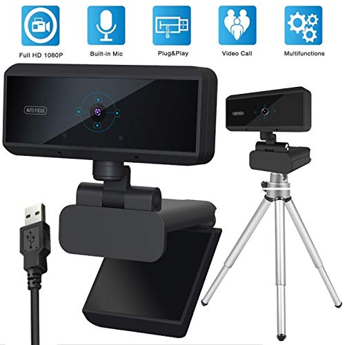 SEFUSON 1080P Full HD Webcam, Full HD PC Camera, Webcam for Remote Working, Video Calling, Game Streamer, USB Computer Camera for Laptop or Desktop Webcam(Complimentary tripod).