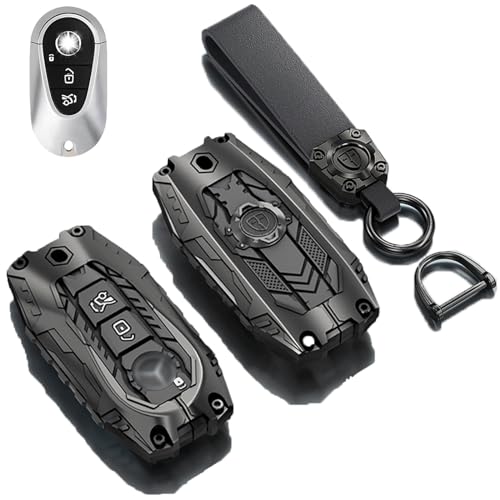 Coque de clé pour Mercedes Benz en métal noir idée cadeau idéale pour passionné auto