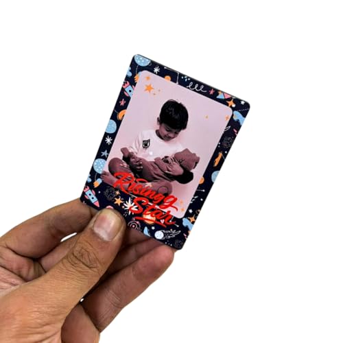 Image of Zesta Customized Fridge Magnet with Photo | Personalized Photo Frame Magnet for Fridge | Custom Picture Fridge Magnets | Polaroid Style Memory Photo Magnets for Birthday, Anniversary -3X2 Inches