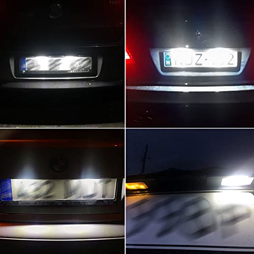LEDFEWAG 2 pezzi LED Luci targa per auto Lampada