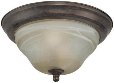 Jeremiah Lighting 30011 1 Light Flushmount 11", Titan Guilded