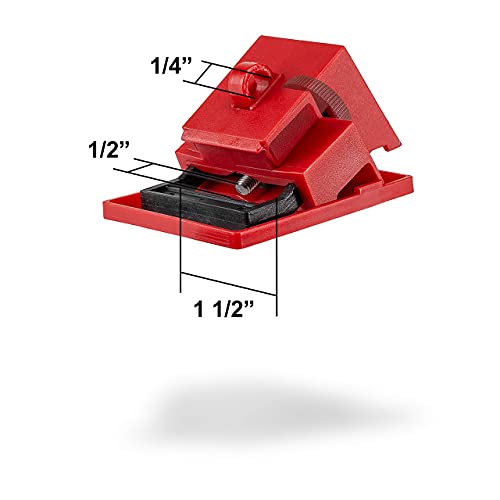 Tradesafe Lockout Tagout Locks – 10 Loto Locks Keyed Differently, Circuit Breaker Lockout Device 480/600Volt 3 Pack, Lockout Tagout Tags 30 Pack - A Usa Company #TOP7