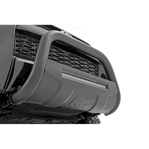 Image of Rough Country Black LED Bull Bar for Toyota 4Runner (2010-2024) - 20in LED Light Bar