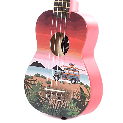 Kala Wood Ukadelic Surfari – Ukulele soprano - Les Beatles, Paul McCartney, John Lennon, RIngo Starr, George Harrison Kala Wood Ukadelic Surfari - Ukulele soprano – Image 3