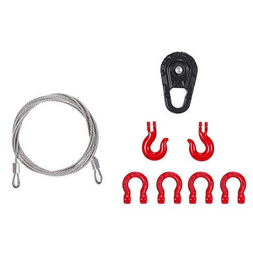 Baoblaze Rc escalada carro gancho gancho corrente de reboque para trx4 hsp axial scx10 d90 hpi rc ca