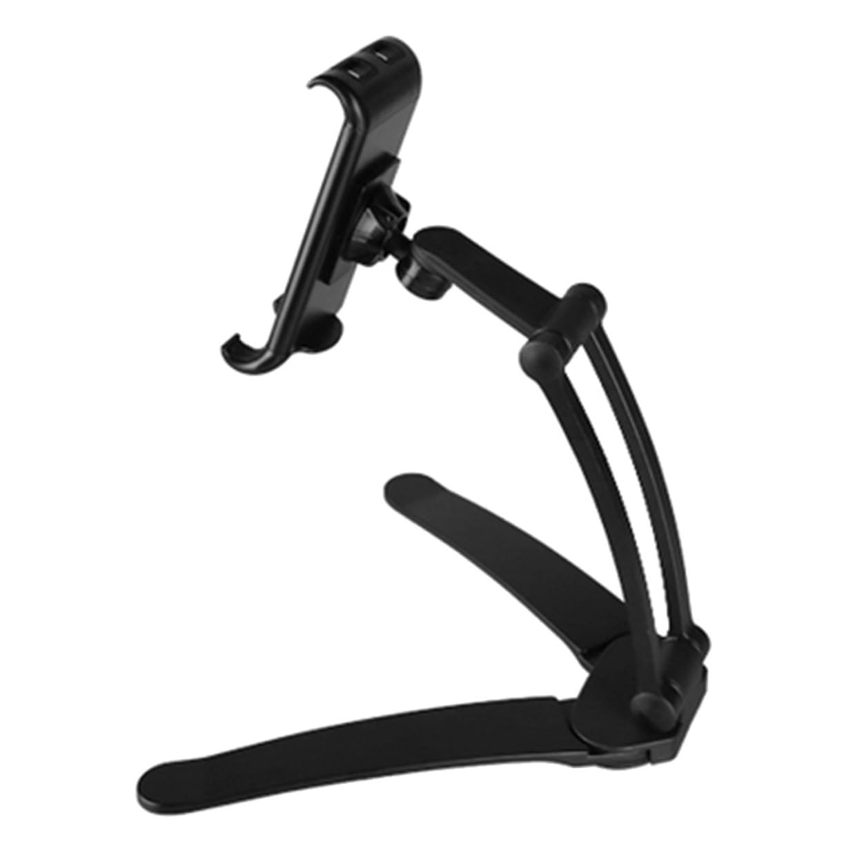 Gatuida Support Téléphone Portable Bureau Pliable Alliage Aluminium Support Tablette Rotation Multi-Angle Antidérapant Pour Usage Desktop Robuste Et Pratique Couleur Argent Brillant