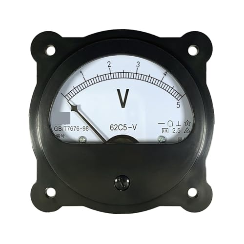 Voltmètre circulaire 62C5 à aiguille précise pour circuit DC 10V - 5