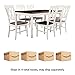 Crosley Furniture Shelby 7-Piece Traditional Dining Table Set for 6, Dinner Tables with Kitchen Chairs, Distressed White