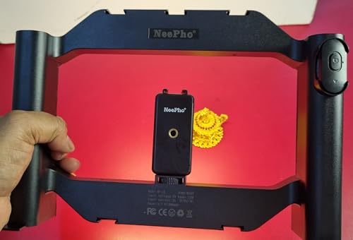 Image of ADZOY Smartphone U-Rig Light Cell Phone Handheld Stabilizer Rechargeable, Remote Controlable 2500K-9000K CRI 90+ for Filmmaking Live Steam YouTube Video Recording