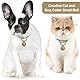 NHQ Glöckchen Hund,Katzenglöckchen,2 Sets Laute Katzen Hundeglocken Haustier Tracker Glocken Hundeglocken für Halsband Tracker für Katzen Haustiere Glöckchen Glocken für Trainieren