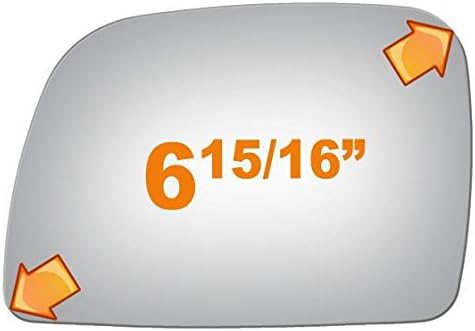 Flat Driver Side Mirror Replacement Glass for 1995-1997 LINCOLN TOWN CAR