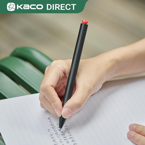 Image of Kaco FIRST Gel Ink Pens, Pack of 2 Pieces Cute Heart Pen Set with Extra 4 Black Refills