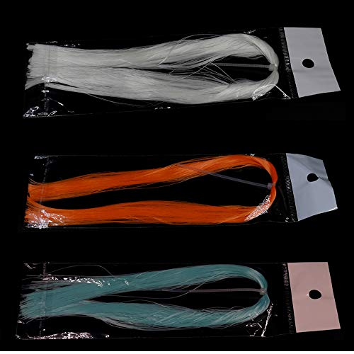 Greatfishing Glow Light Minnow Fiber Fly Tying Material Glowing for Fishing Jig Hook Lures Make UV Luminous Tourt Sea Rig - Thumbnail 6
