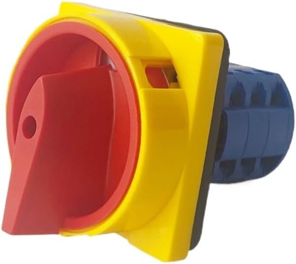 Electrical Changeover Selector 3 Poles 20A 2 Position ON-OFF With Padlock Panel Isolator Rotary Cam Switch