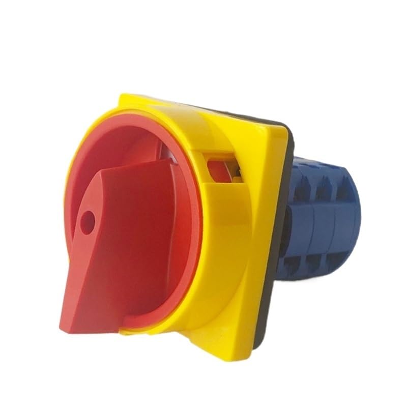 Electrical Changeover Selector 3 Poles 20A 2 Position ON-OFF With Padlock Panel Isolator Rotary Cam Switch