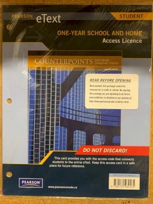 COUNTERPOINTS: EXPLORING CANADIAN ISSUES, 2ND ETEXT (STUDENT ACCESS - 1 ...