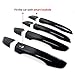 Door Handle Covers Trim Compatible With 10th Gen Honda Civic Sedan Hatchback Coupe Type R 2016 2017 2018 2019 2020 2021 Exterior Door Handles with smart Entry keyhole Glossy black Car Decoration