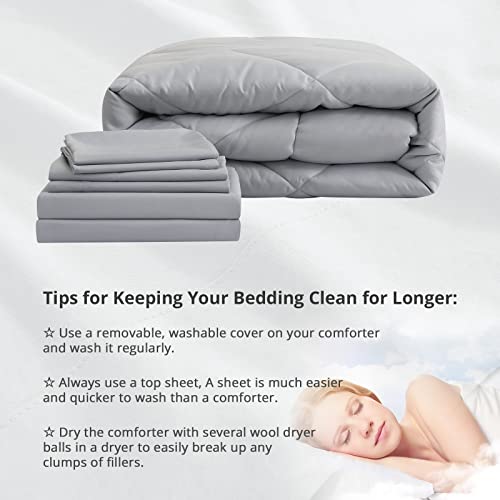 Hevumyi Queen Comforter Set, 8 Pieces All Season Bed In A Bag For Bedroom, Soft Bedding Sets With Reversible Comforter, Flat Sheets, Fitted Sheets, Bed Skirt, Pillowcases, Pillow Shams (Pink&Ivory) #TOP7