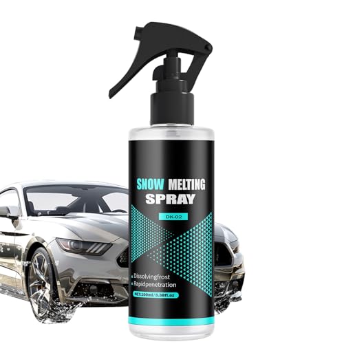 Fangssiy Spray Descongelante para Parabrisas De Coche 100 ML,Agente Descongelante | Derretidor De Nieve para De Vehículo Camión Remolque Tractores