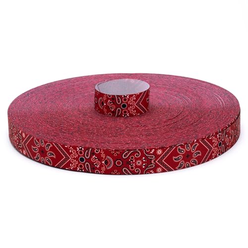 Country Brook Design - Red Bandana Grosgrain Ribbon (5/8 Inch,10 Yards)