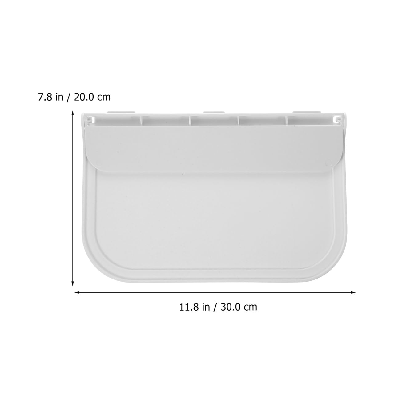 Zerodeko Étagère Murale Pliante Blanche en Plastique PP, Support de Rangement Simple et Élégant pour Salle de Bains ou Chambre, Tablette Murale Rabattable Pratique