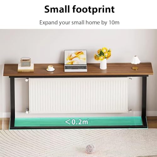 Mesa de sofá multifuncional para salón rústico ideal detrás del sofá o entrada 6