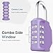 Puroma Combination Lock 2 Pack 4 Digit Waterproof Locker Locks Secure Outdoor Padlock for Gym Lockers, Toolboxes, Gates, Fences, Storage, Sports Locker (Purple & Black)