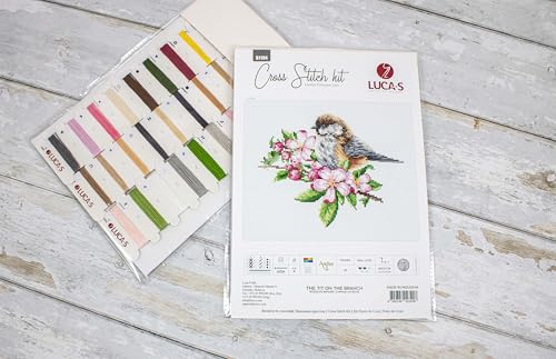 Image of Luca-S Cross Stitch Kit B1194 The tit on the Branch