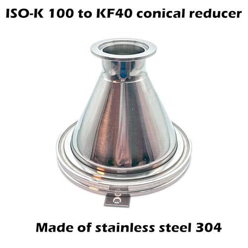Image of bmotiontech ISO-K 100 Flange to KF40 Flange conical Reducer Converter | Made of stainless steel 304 conical shape greatly reducing pumping resistance