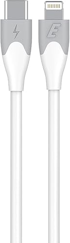 Energizer 18W Bicolor Type C to Lightning Cable, 2 Meter Length, White