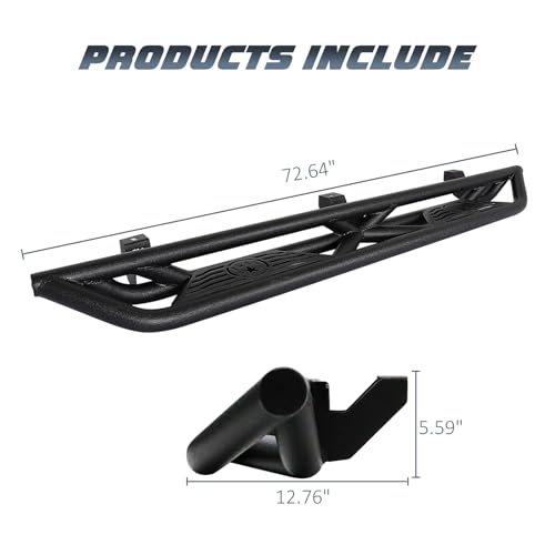 Estribos laterales para Jeep Wrangler JL 2018-2024 acero inoxidable miniatura 4