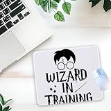 1 Pcs Funny Magic Wizard in Training Non-Slip Rubber Mouse Pad for Home Office Laptop Workspace Gifts for Boys Girls