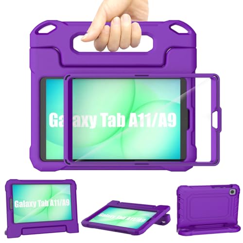 Coque Samsung Galaxy Tab A11 A9 Enfant Violette TrendGate Écran Poignée
