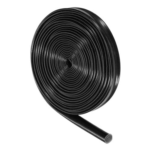 Gaine silicone noir 8mm ID pour enrouler les câbles électriques auto 6m