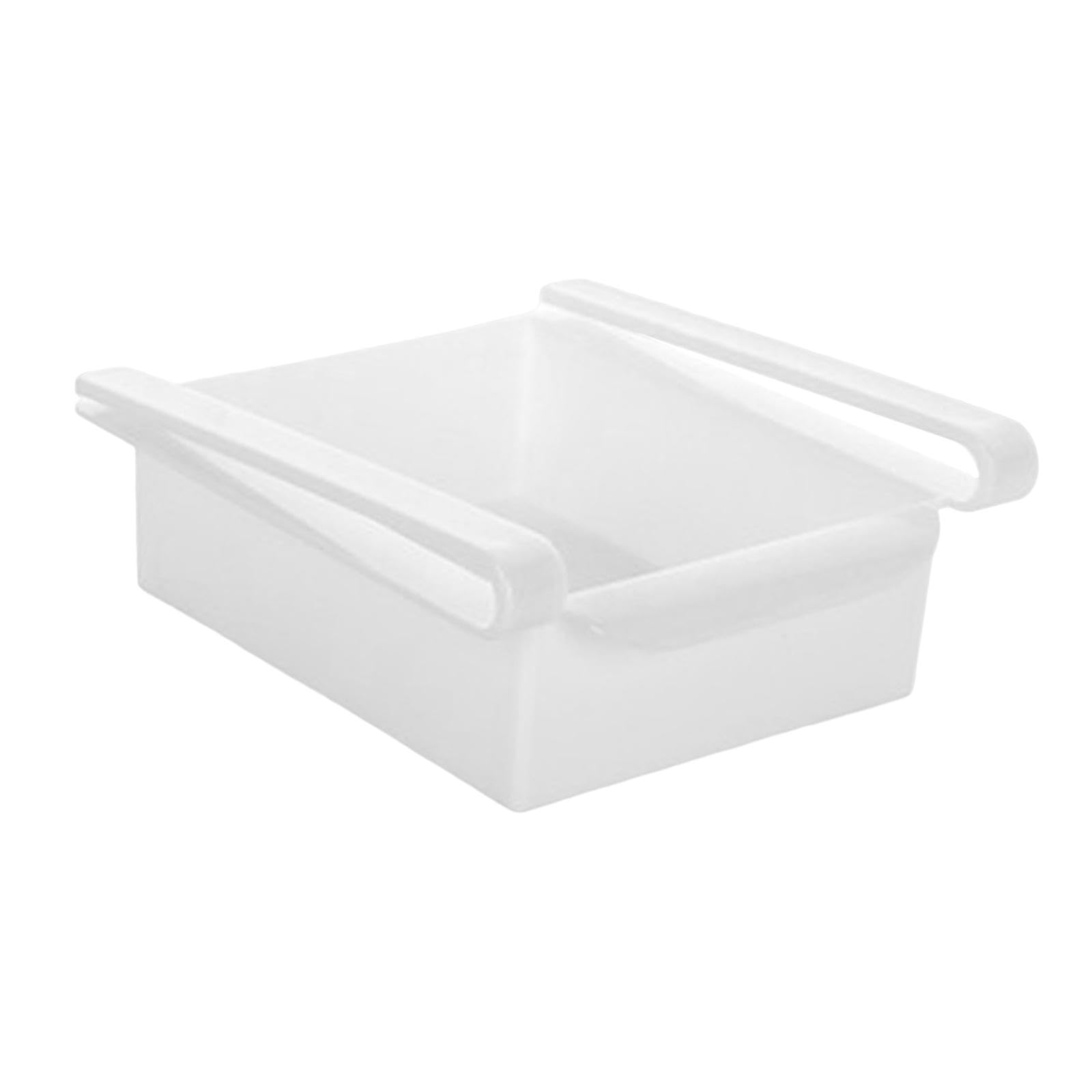 Refrigerator Organizer Bin Extendable Reusable for Salads Biscuits Buleberry White-image-7