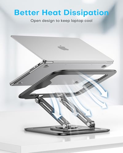 image for LOXP Adjustable Laptop Stand, Computer Stand with 360 Rotating Base, E