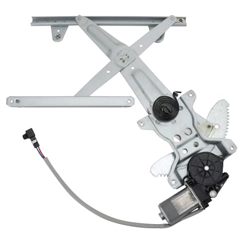 Image of TRQ Rear Right Power Window Regulator & Motor Assembly Passenger Side Compatible with 1997-2001 Toyota Camry TO1551114