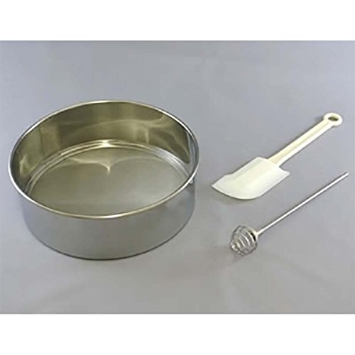 青木果樹園の愛用道具・資材 910 花粉混用セット フルイ ヘラ マドラー 純花粉と石松子の混用に 星野 代不