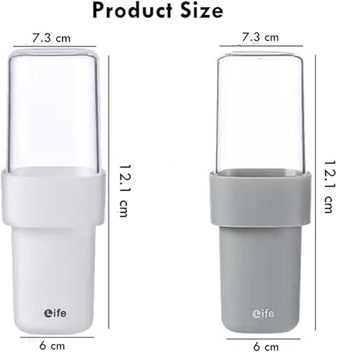 Miniatura 5 de Estuche de viaje para cepillos de dientes regulares y eléctricos (Oral B Philips), estuche para artículos de higiene personal para dos, gran