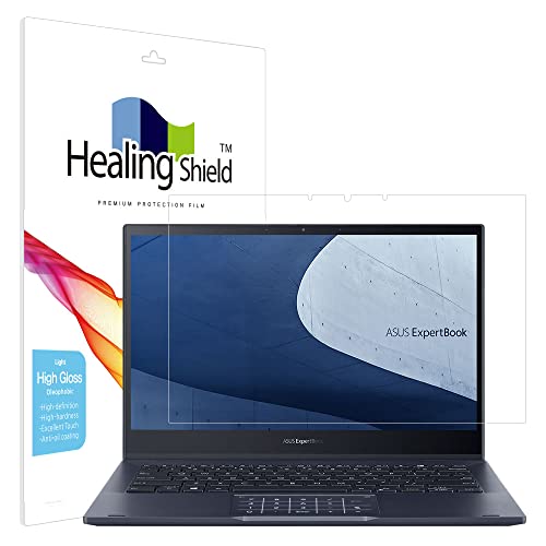 Healingshield �X�L���V�[���t���ی�t�B���� Screen Protector Light Oleophobic High Gloss Film Compatible with ASUS ExpertBook B5 Flip B5302F