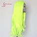 SAPPHIREWIGS Neon Yellow Silky Soft Cosplay Blogger Celebrity Queen Makeup Party Synthetic Lace Front Daily Wigs
