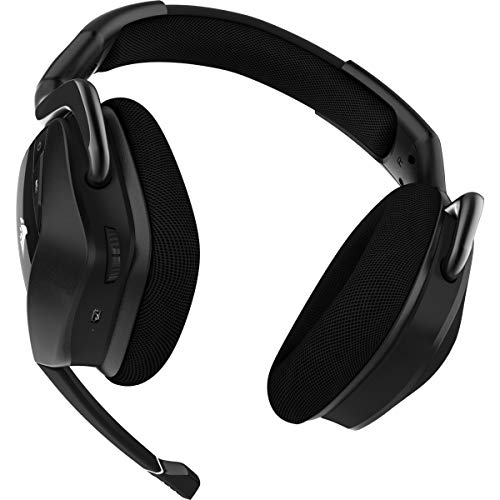 Corsair Void RGB Elite Kablosuz Oyuncu Kulaklığı, 7.1 Surround, Dinamik RGB Aydınlatma, Discord Sertifikalı, PC/Mac/PS4/PS5 Uyumlu, Siyah (CA-9011201-EU)