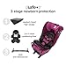 Diono Radian 3RXT SafePlus, 4-in-1 Convertible Car Seat, Rear and Forward Facing, SafePlus Engineering, 3 Stage Infant Protection, 10 Years 1 Car Seat, Slim Fit 3 Across, Purple Plum